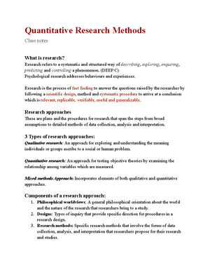 BPSY334N Quantitative Research Methodology: Foundations and Processes ...