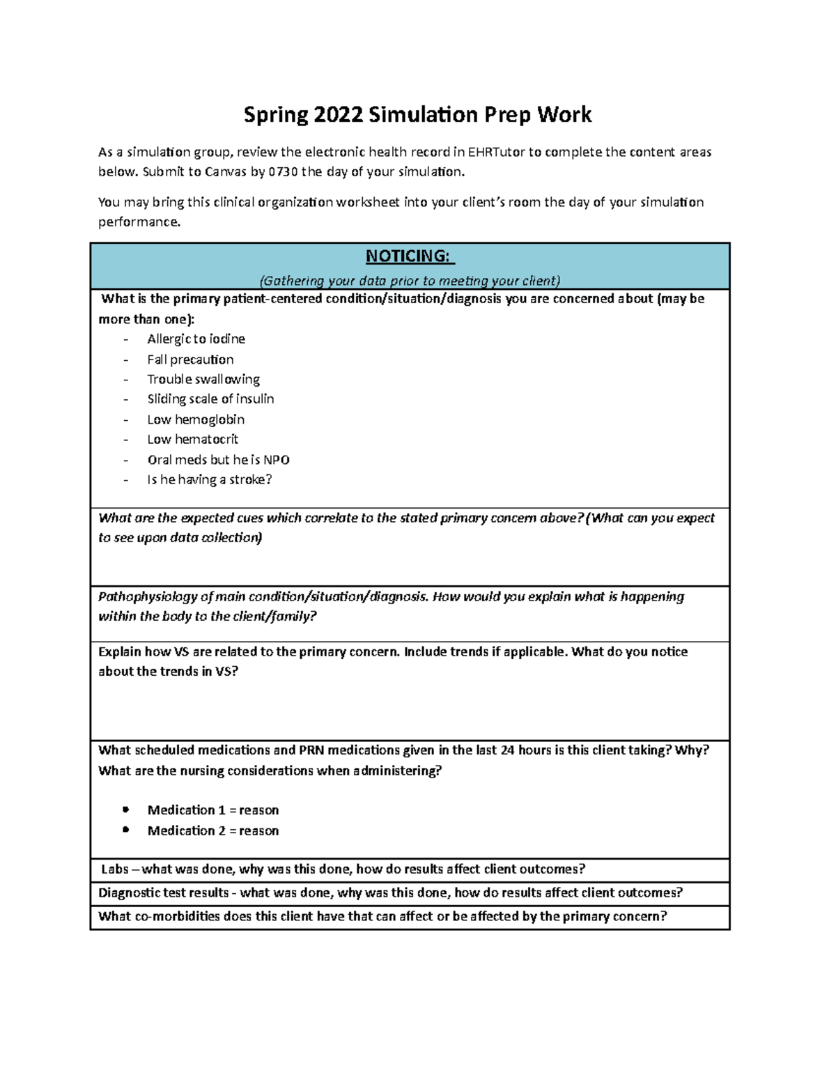 SP2022 Simulation Prep Guide - Key Steps for Lab Success - Studocu