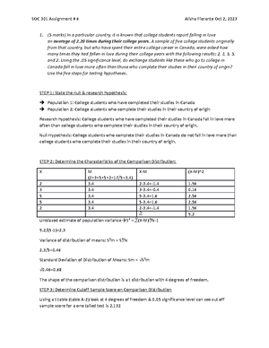 Assignment # 1 - Copy - got the full mark - SOCI 301 Assignment # 1 ...