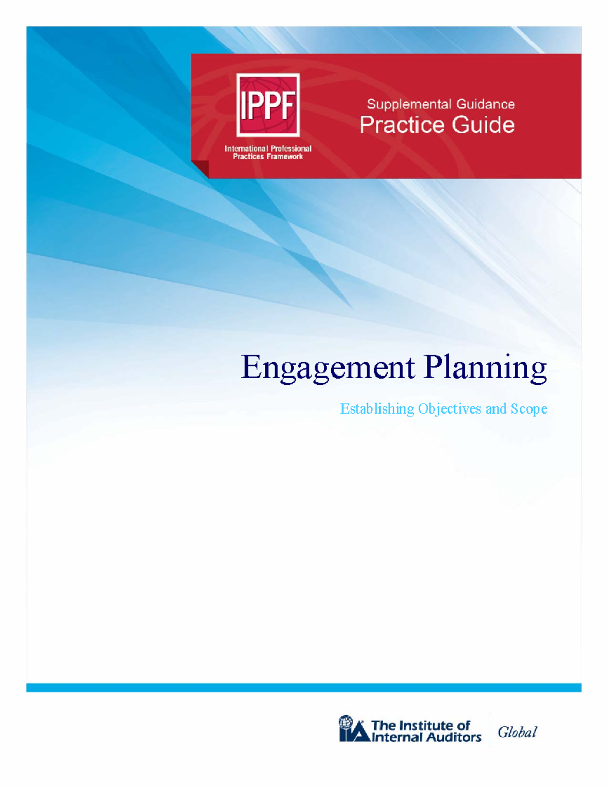 PG Engagement Planning: Objectives & Scope Establishment Guide - Studocu