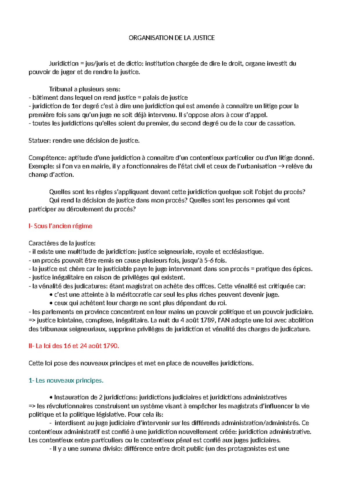 Organisation de la justice 2016 - ORGANISATION DE LA JUSTICE ...