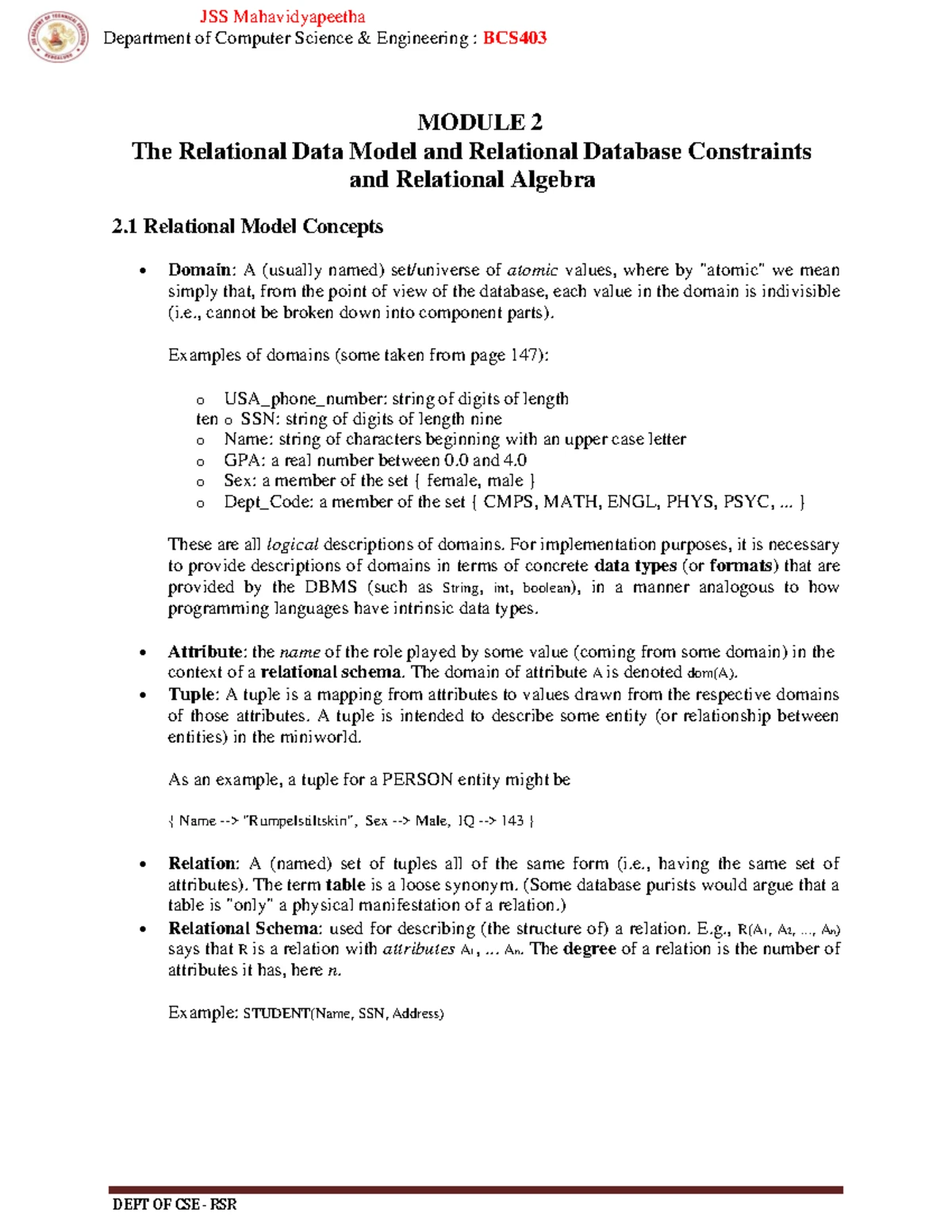 Module 1: Chapter 2 Study Notes - Studocu