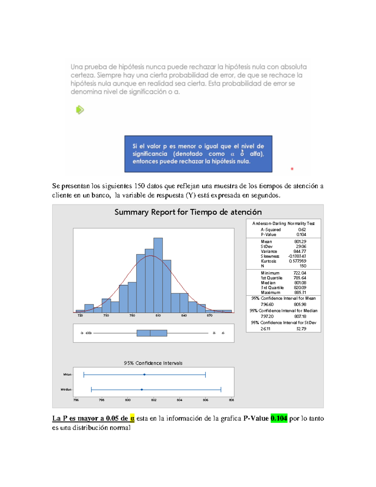 Ejercicios de Examen Green Belt - Análisis de Datos y Estadísticas - Document Preview