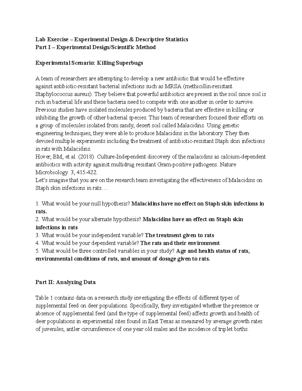 Lab Excersice - Lab 3 - Lab Exercise – Experimental Design ...
