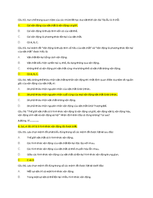 [Solved] Yu t no di y khng phi l tin ngun gc dn n s ra i ca Trit hc Mc ...