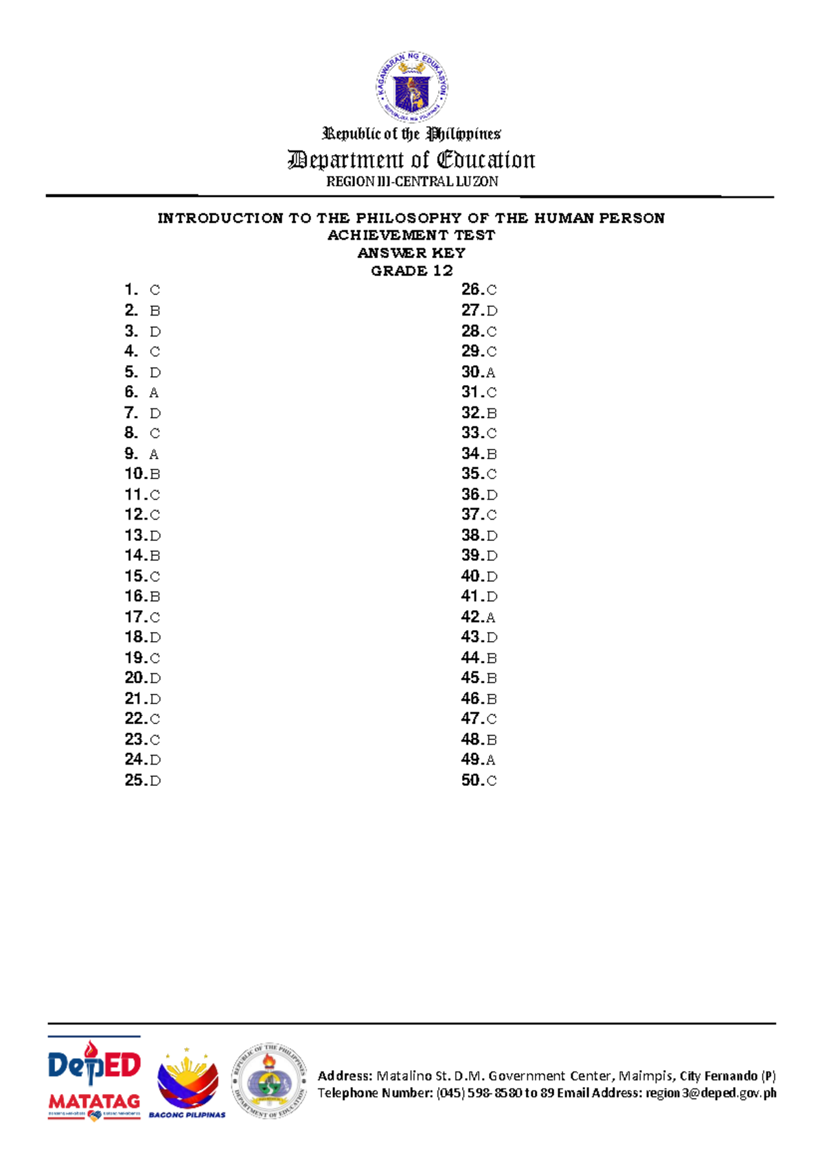 Philo - dsdsd - Republic of the Philippines Department of Education ...