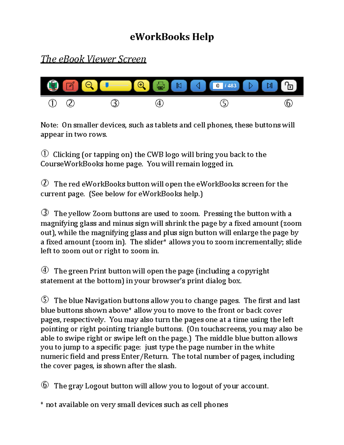 E Work Books Help - summer 2024 - eWorkBooks Help The eBook Viewer ...