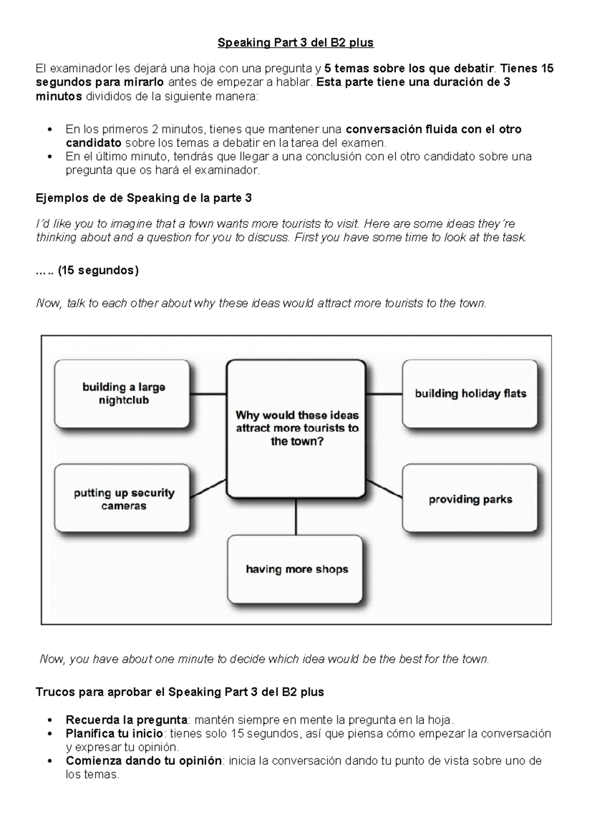 Consejos para el Speaking Part 3 del B2 Plus: Estrategias y Ejemplos ...