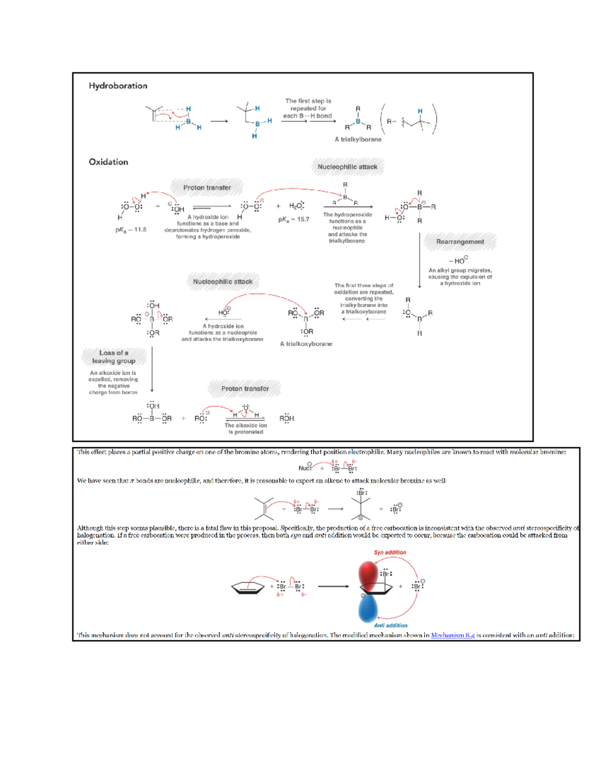 Chem - Rx Mechanism - Hydroboration The First Step Is H H Repeated For 