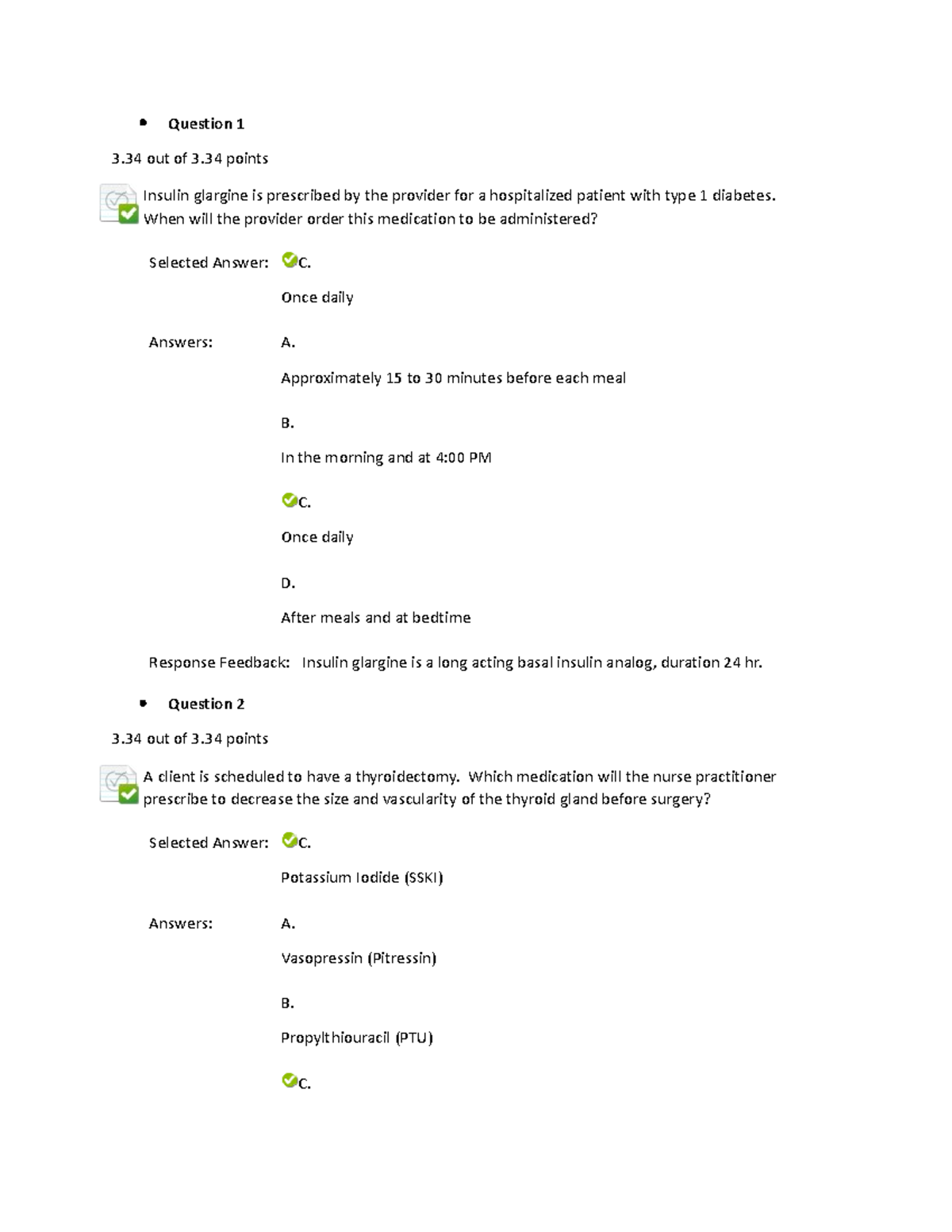NUR 6011 Module 2 Final Exam: Pharmacotherapy Questions & Answers - Studocu