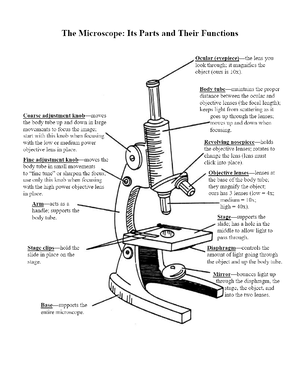 Botany LAB - Introduction to Microscopy - Module 2: Fundamentals of ...