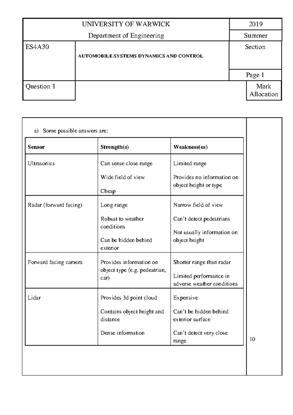 Es4a30 sol - Solutions to Year4 past papers from the 2019 series ...