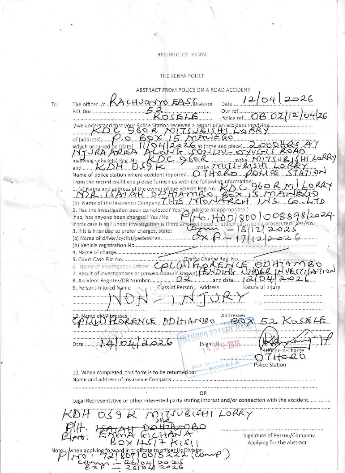 Public Police Accident Report Abstract - IMG 20260416 Notes - Studocu