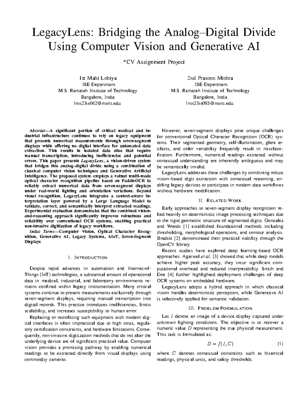 LegacyLens: Bridging Legacy Systems with AI & Computer Vision - ISE ...
