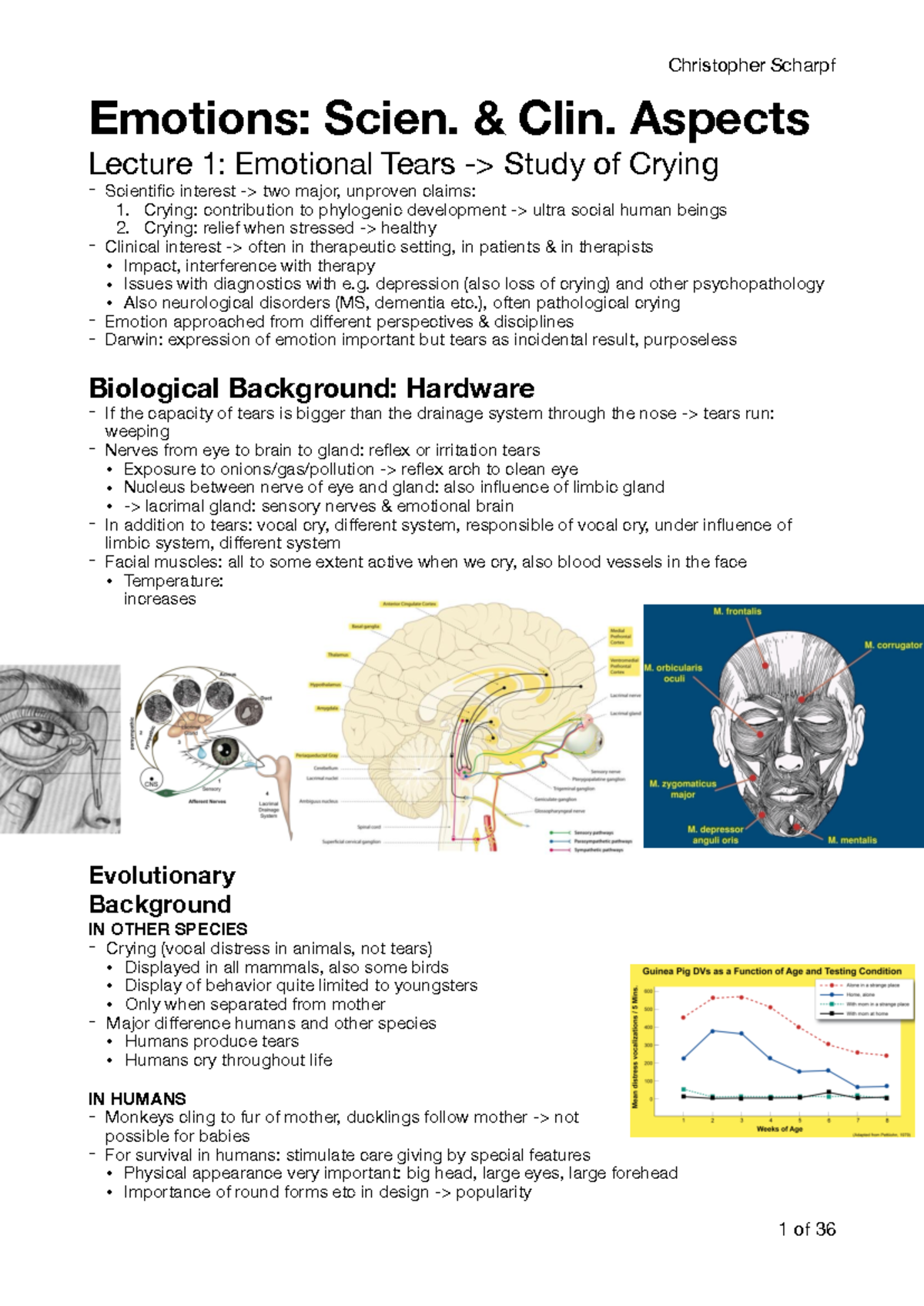 Emotions: Scientific & Clinical Perspectives (Lecture Series) - Studeersnel