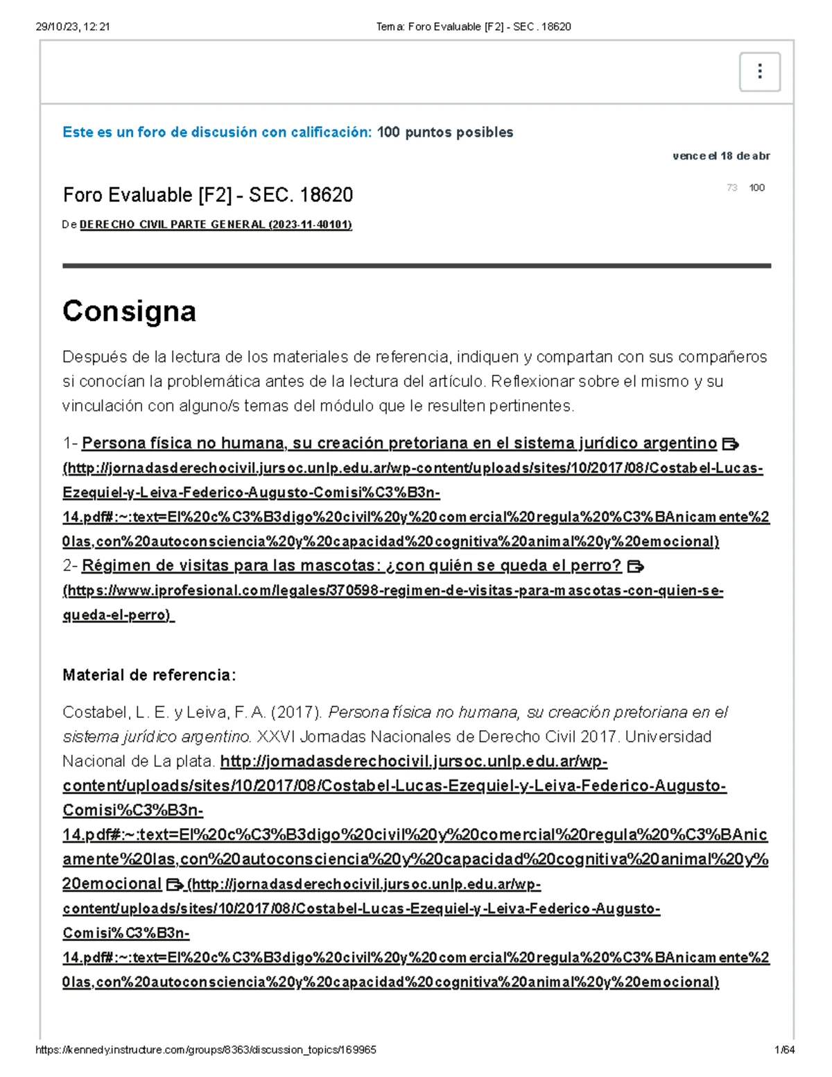 Foro 2: Reflexiones sobre Derechos de los Animales y Temas Jurídicos ...