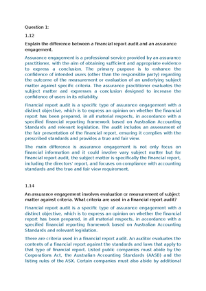 Aa 2018 sepdec q - Acca past year paper - Applied Skills Audit and ...