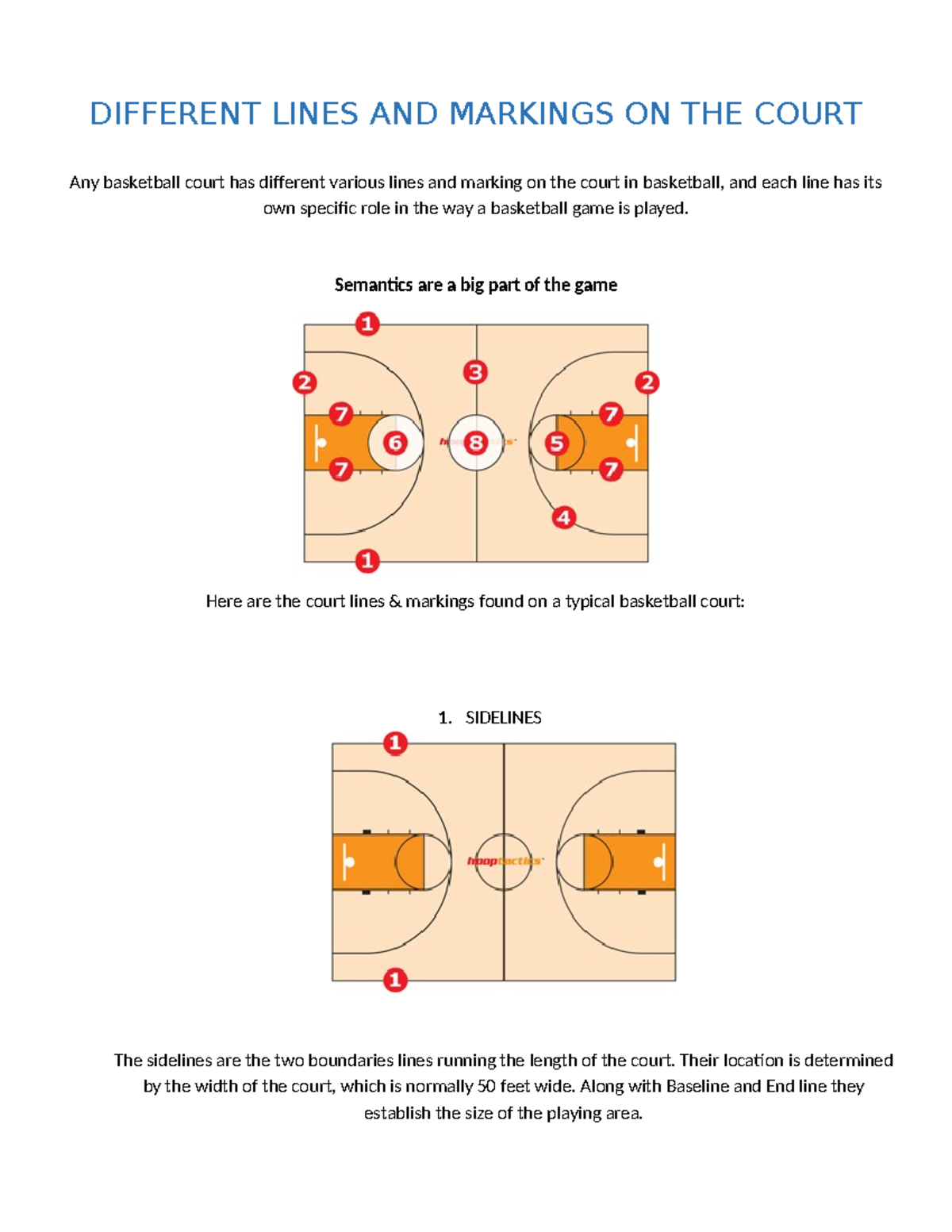 What Do The Lines On A Basketball Court Mean