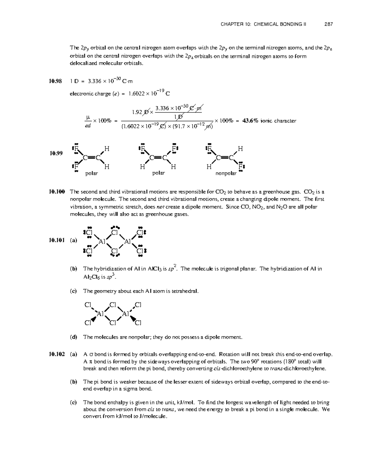 CH 10: Chemical Bonding II - Key Concepts & Solutions (Chemistry) - Studocu