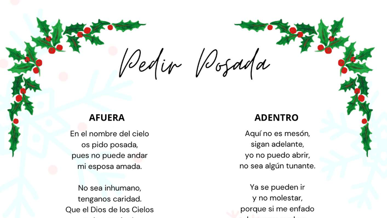 Letra para Pedir Posada - AFUERA ADENTRO PDF - Studocu