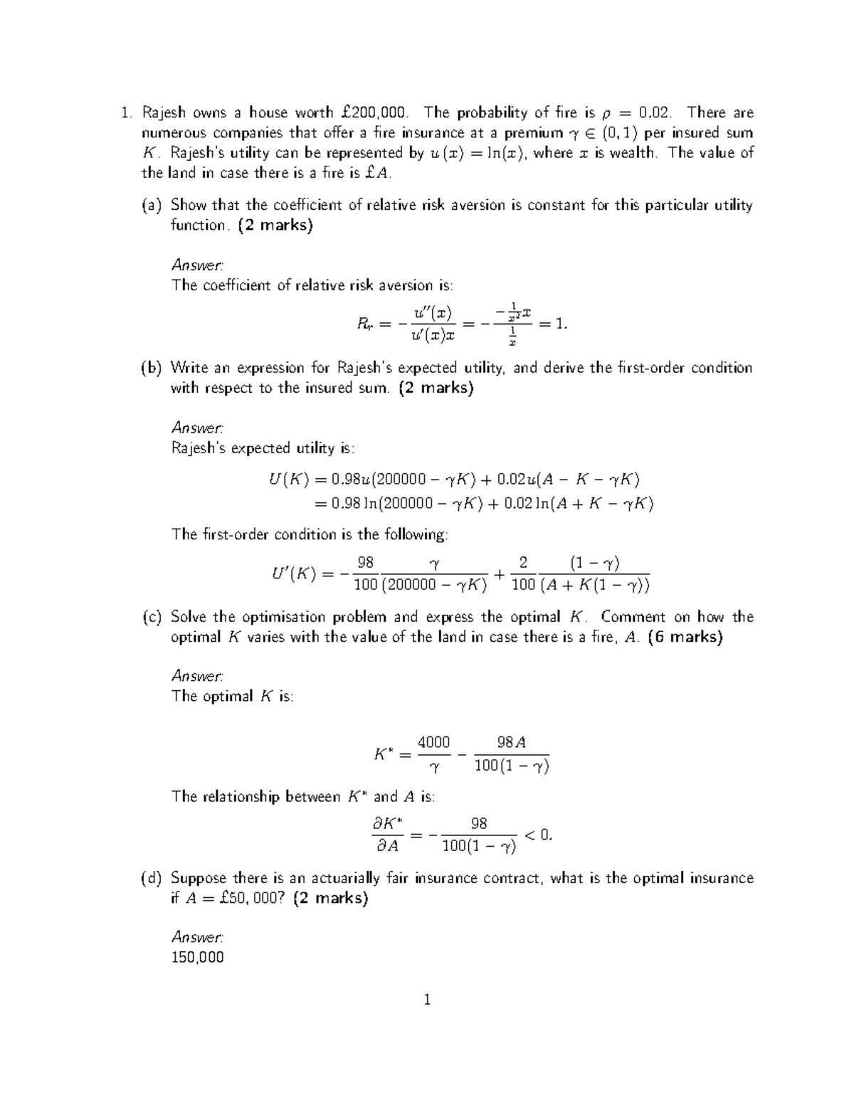 2022-2023 EC202 Final Exam Solutions for Student Exercises - Studocu