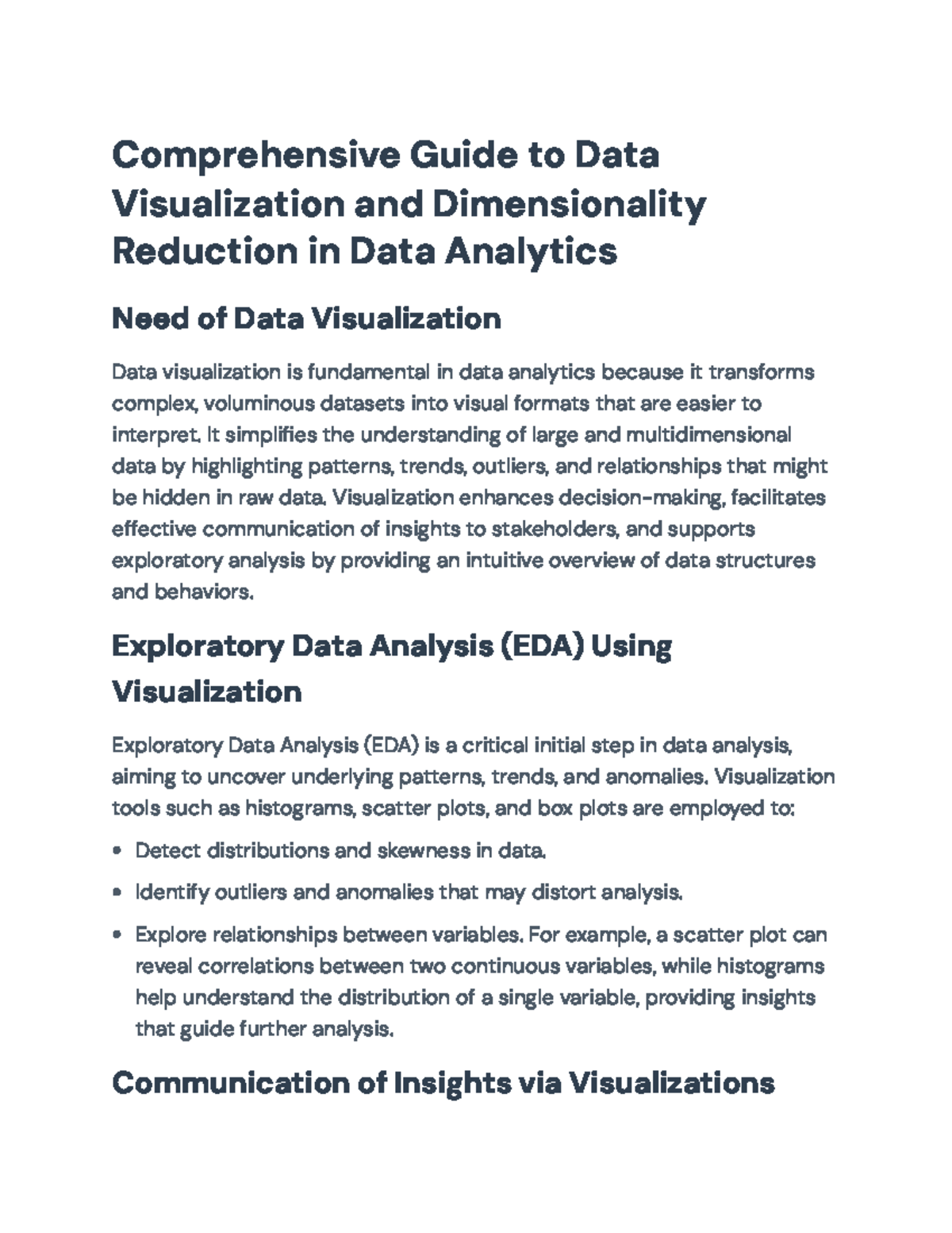 Comprehensive Guide to Data Visualization & Dimensionality Reduction in ...