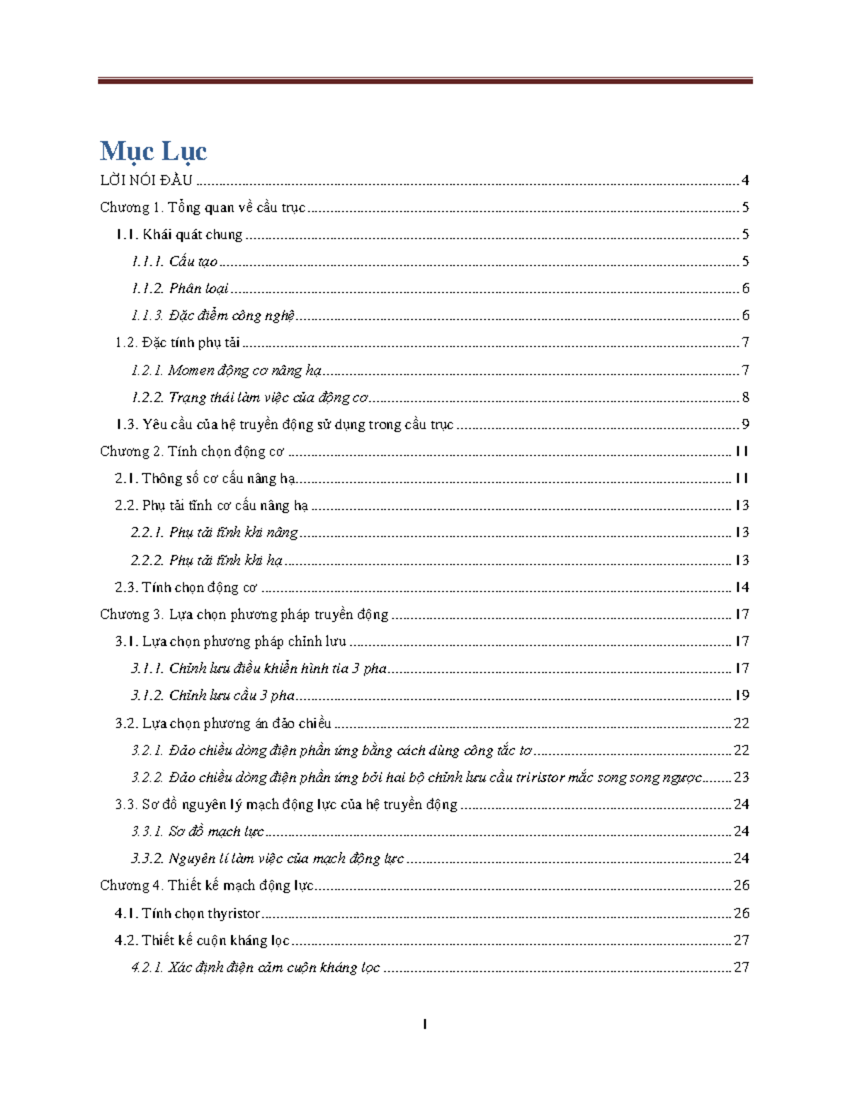 Đồ án 982940: Thiết kế hệ truyền động cho cầu trục sử dụng động cơ DC - Document Preview