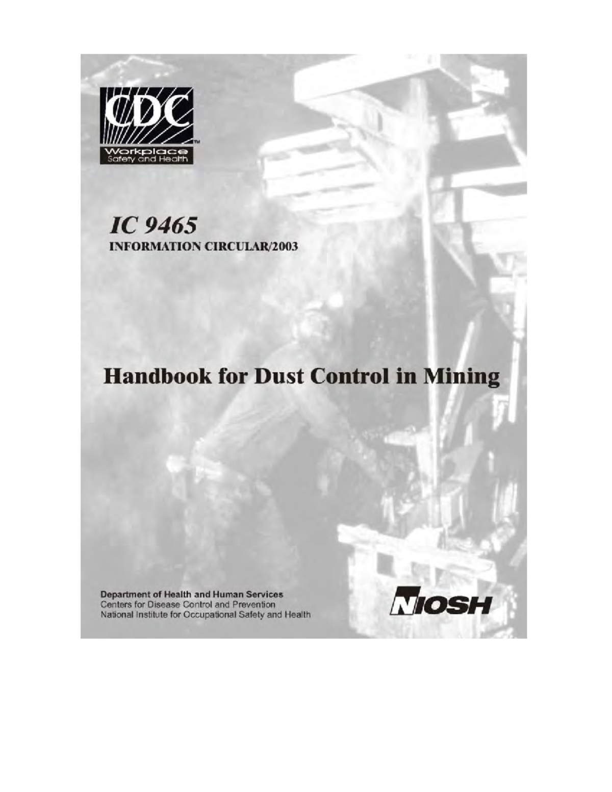 Dust Control in Mining Handbook (Info Circular 9465) - Studocu