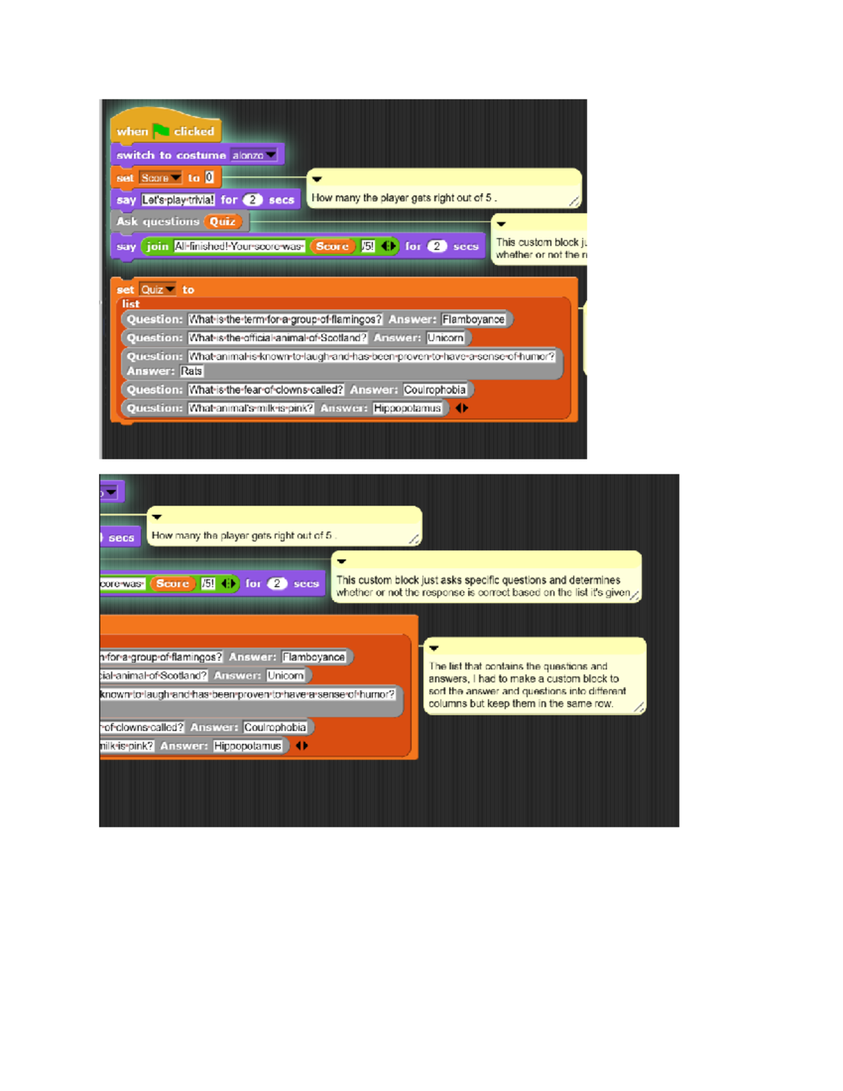 Final Ap Comp Sci porgram code - when clicked switch to costume alonzo ...