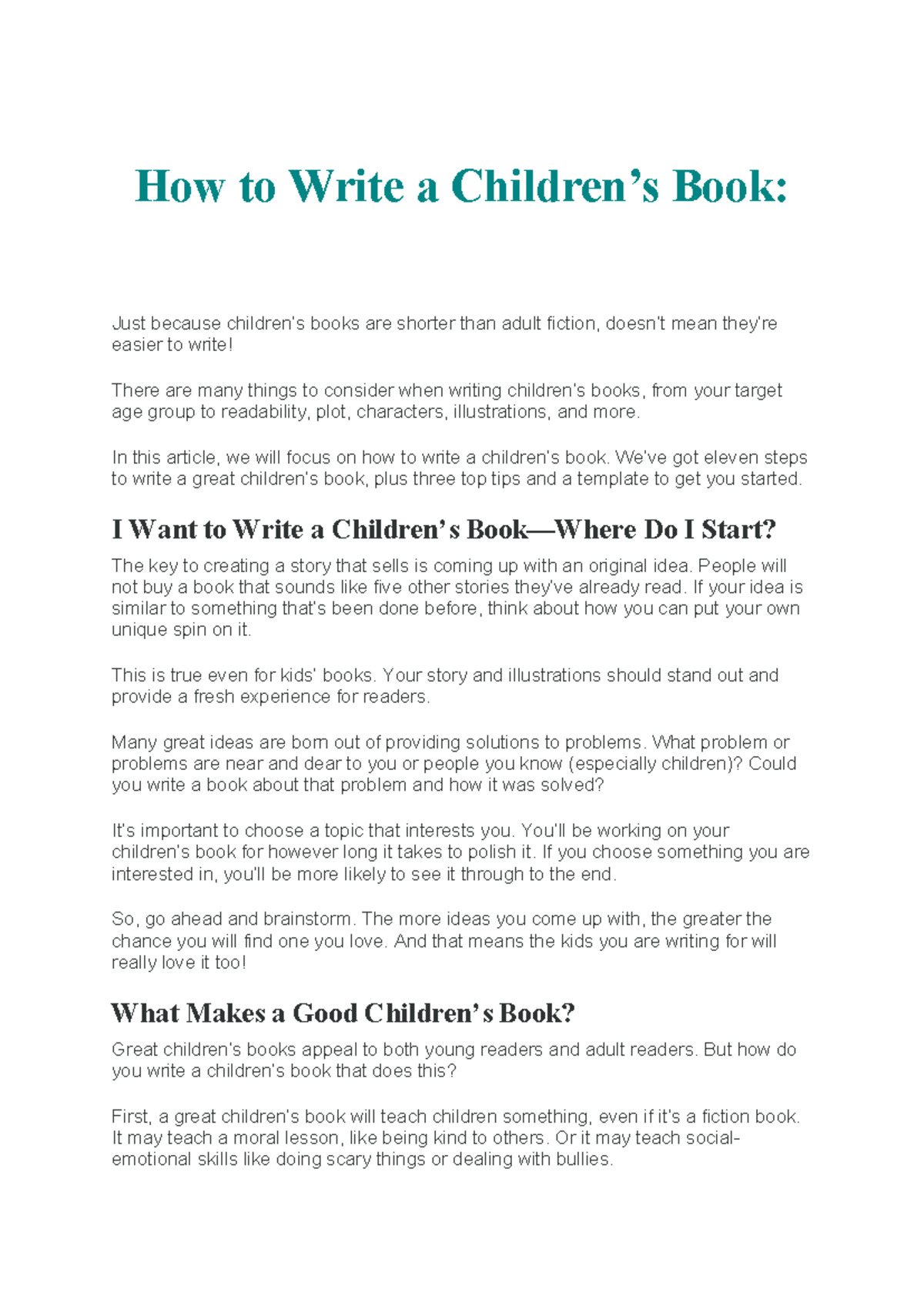 How to Write a Book: Essential Steps and Tips for Success - Studocu