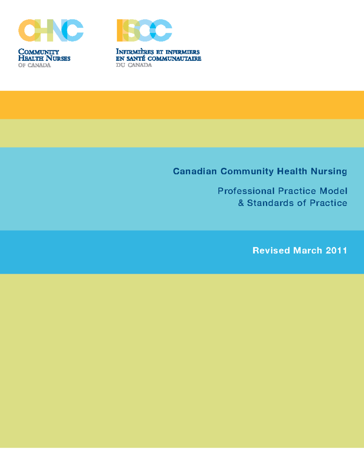 Canadian Community Health Nursing Practice Model Standards of Practice ...