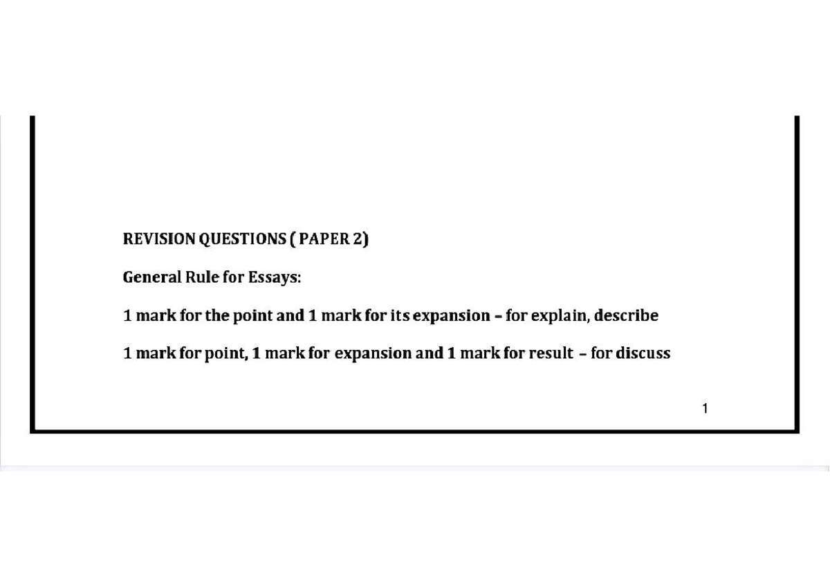 Revision 3 f5 - good - REVISION QUESTIONS (PAPER 2) General Rule for ...