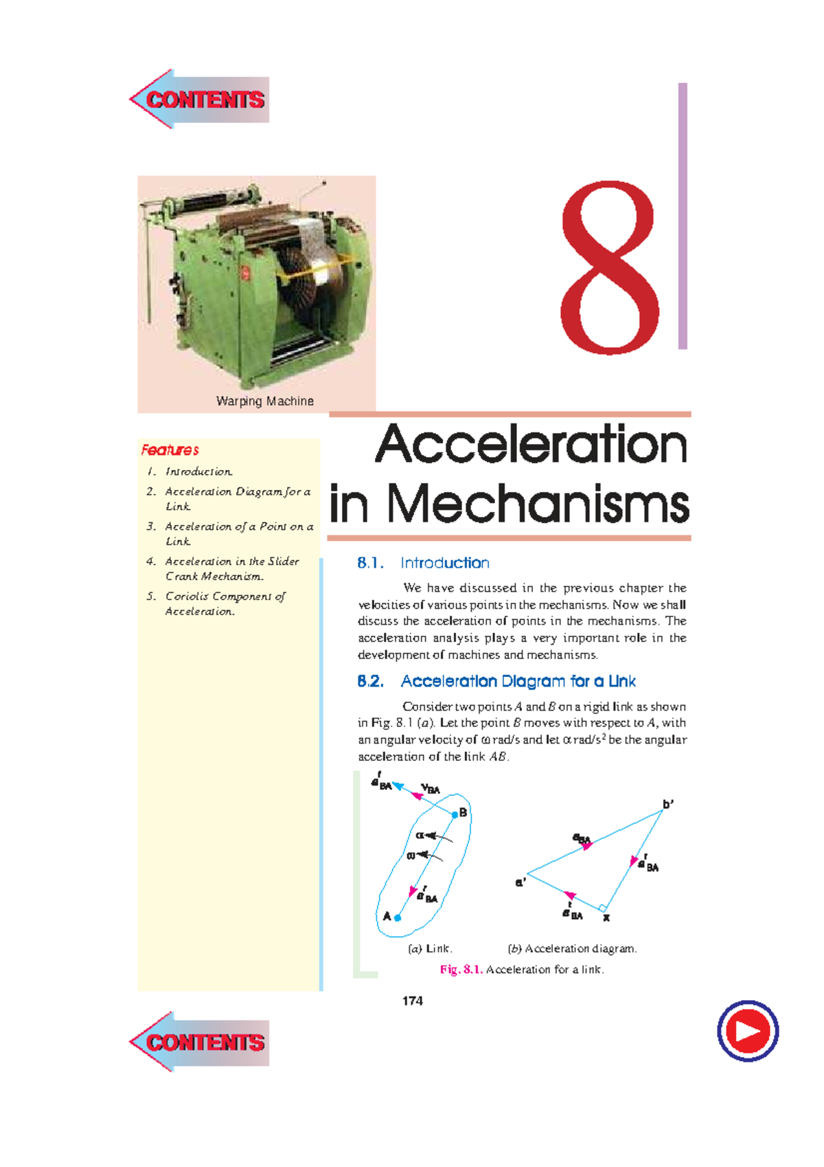 Acceleration in Mechanisms - Theory of Machines (Chapter 8) - Studocu