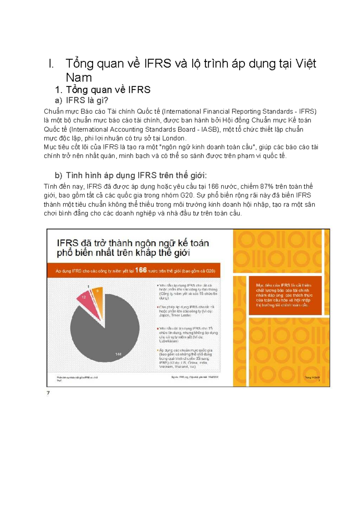 Tổng quan về IFRS và lộ trình áp dụng tại Việt Nam - Module 1 - Studocu