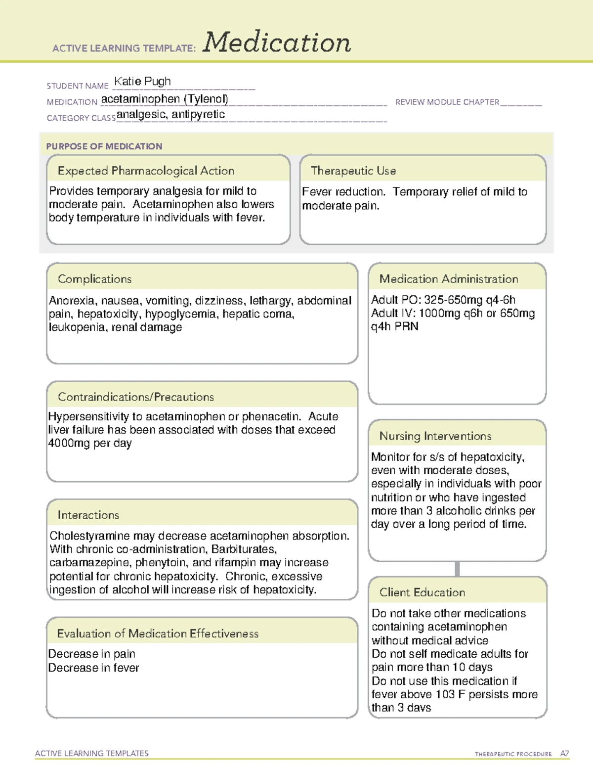 Chlorpromazine - medication templates ati - ####### ACTIVE LEARNING ...