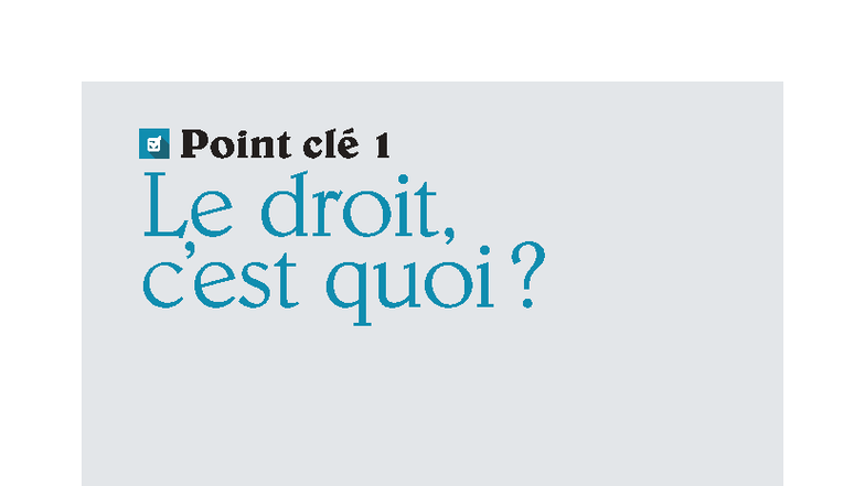 Manuel Éducatif au Droit - Chapitre 1 : Comprendre le Droit et ses ...