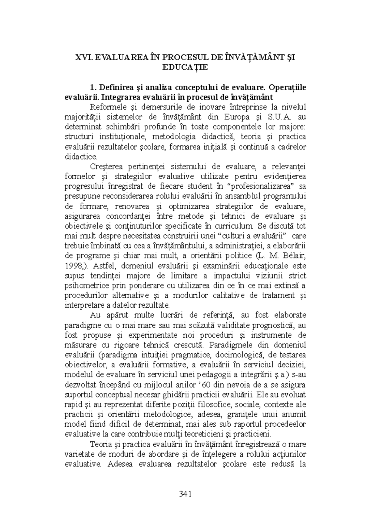Evaluarea în Procesul de Învățământ: Teorii și Practici Educaționale ...