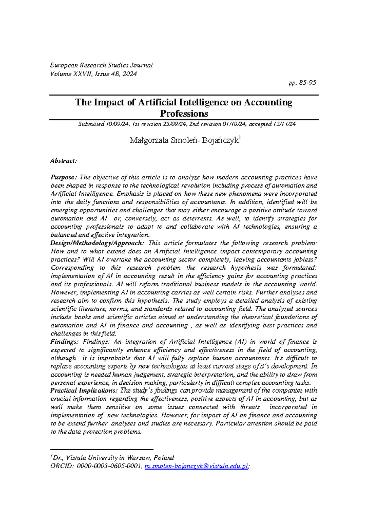 The Impact of AI on Accounting Professions: Insights & Challenges (2024 ...