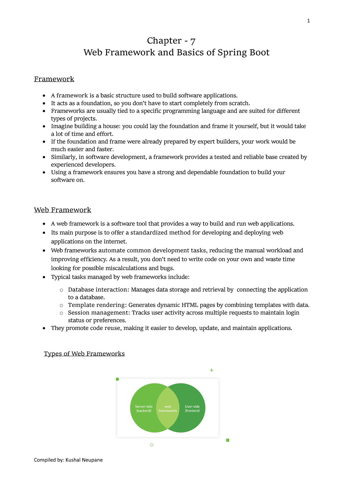 Chapter 7: Web Frameworks & Basics of Spring Boot (CS101) - Studocu