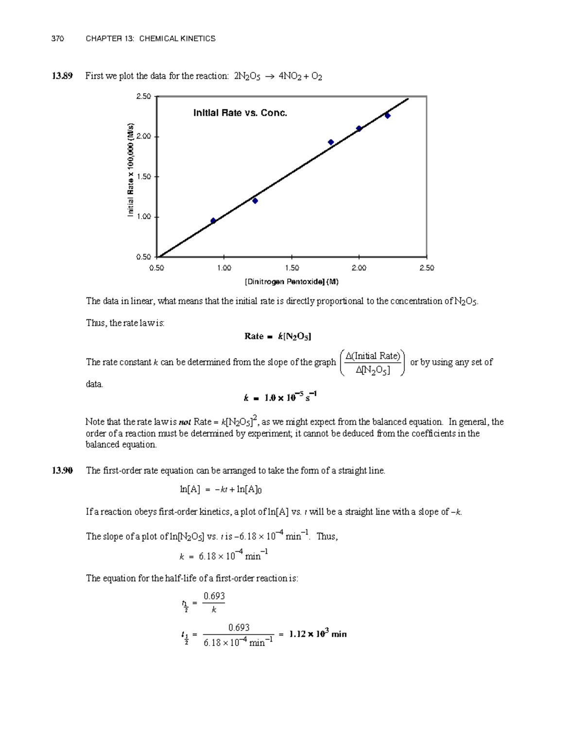 370 CHAPTER 13: CHEMICAL KINETICS - Rate Laws & Graphs - Studocu