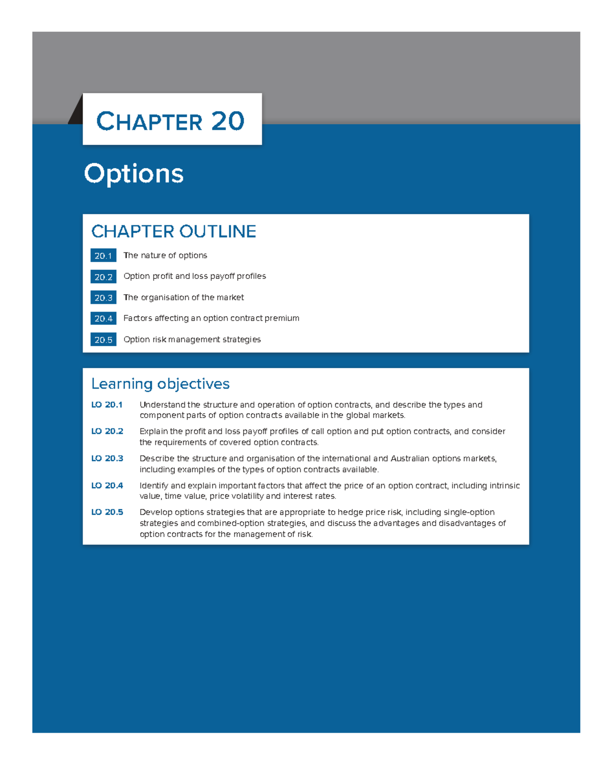 CHAPTER 20 Options: Understanding Structures, Strategies, and Market ...