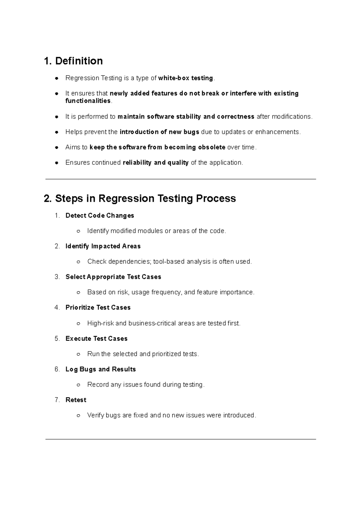 Regression Testing Overview and Process: Key Steps and Applications ...