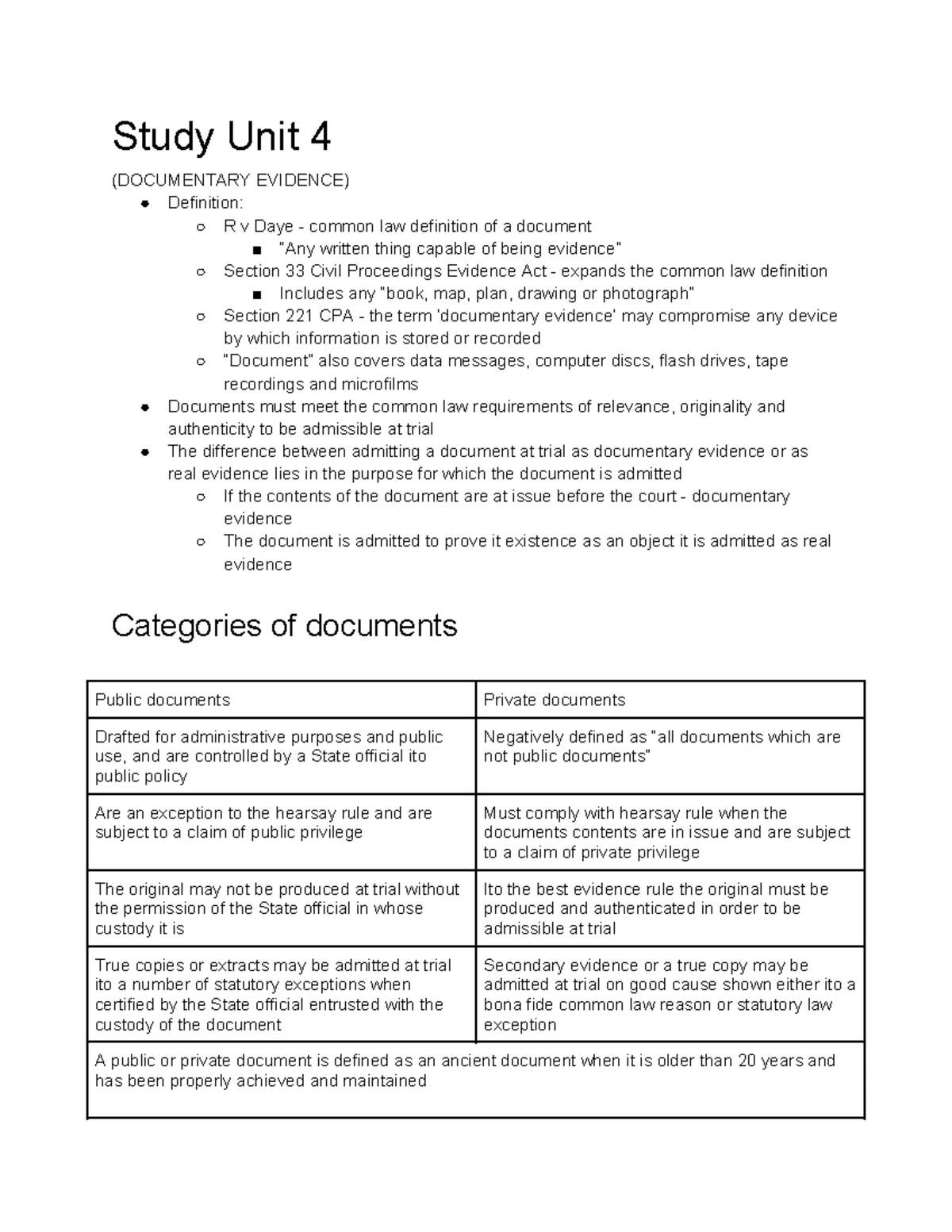 Study Unit 4 - SU 4 Semester 1 Contract Mistakes & Theories Summary ...