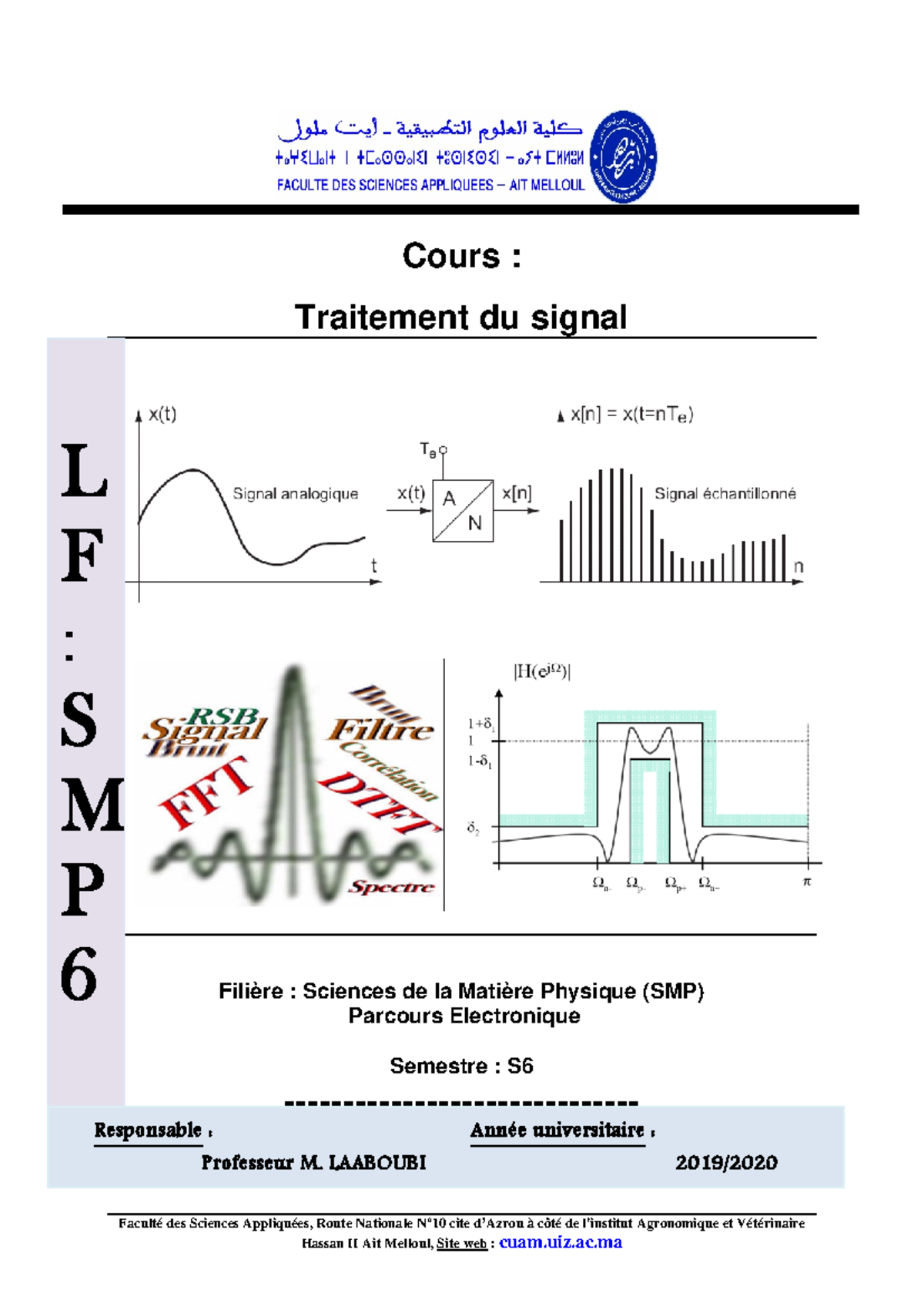 124l6i-SMP6 Cours de Traitement du Signal avec Prof. Laaboubi - Document Preview