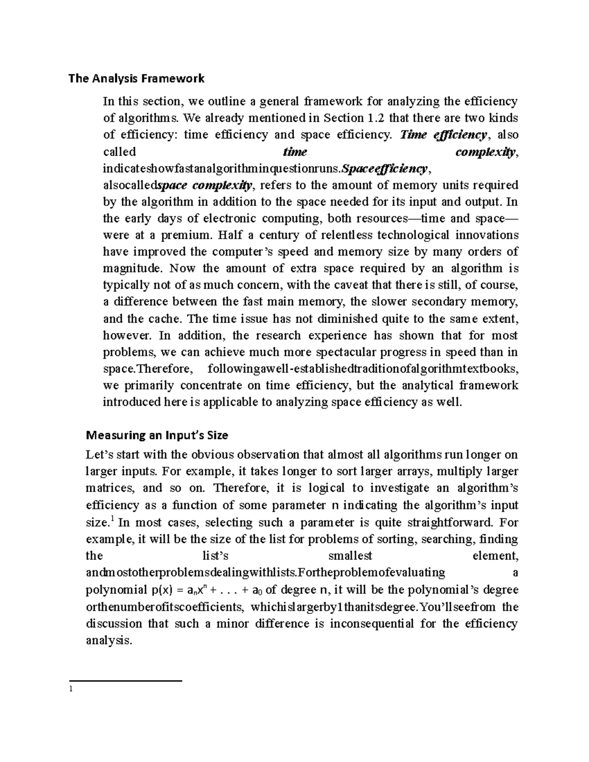 The Analysis Framework - We already mentioned in Section 1 that there ...