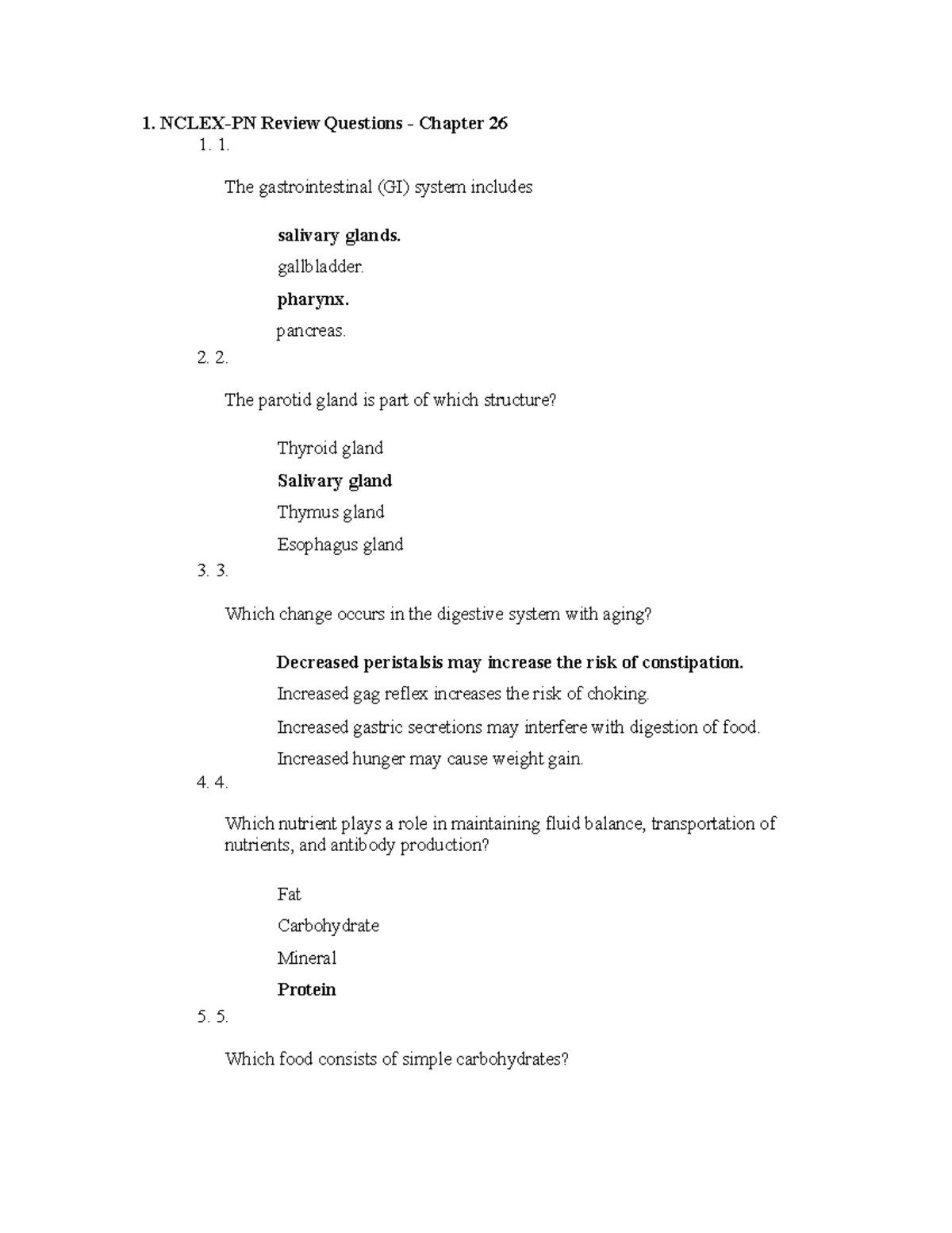 Fundamental - Review Questions for Chapter 26 - Studocu