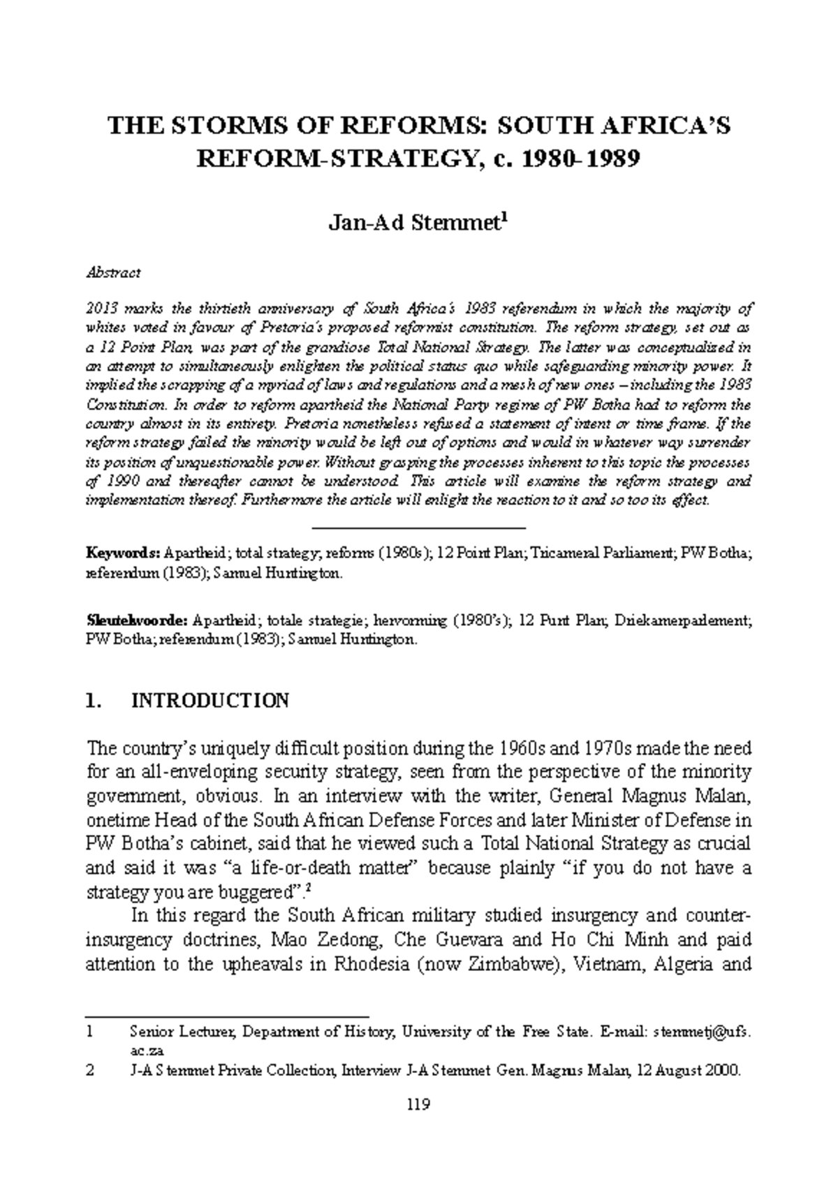 Content - The Reform Strategy in South Africa: Historical Insights ...