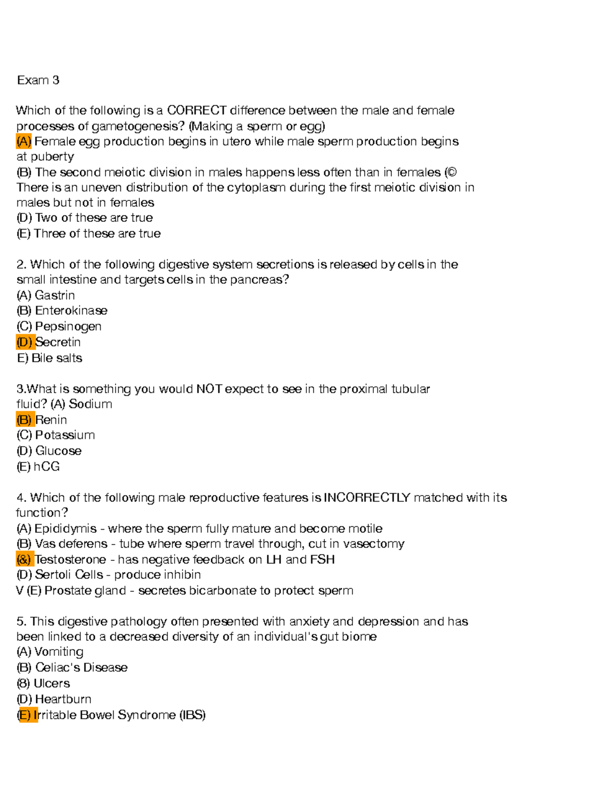 Systems Physiology Exam 3 Study Guide - Important Concepts and ...
