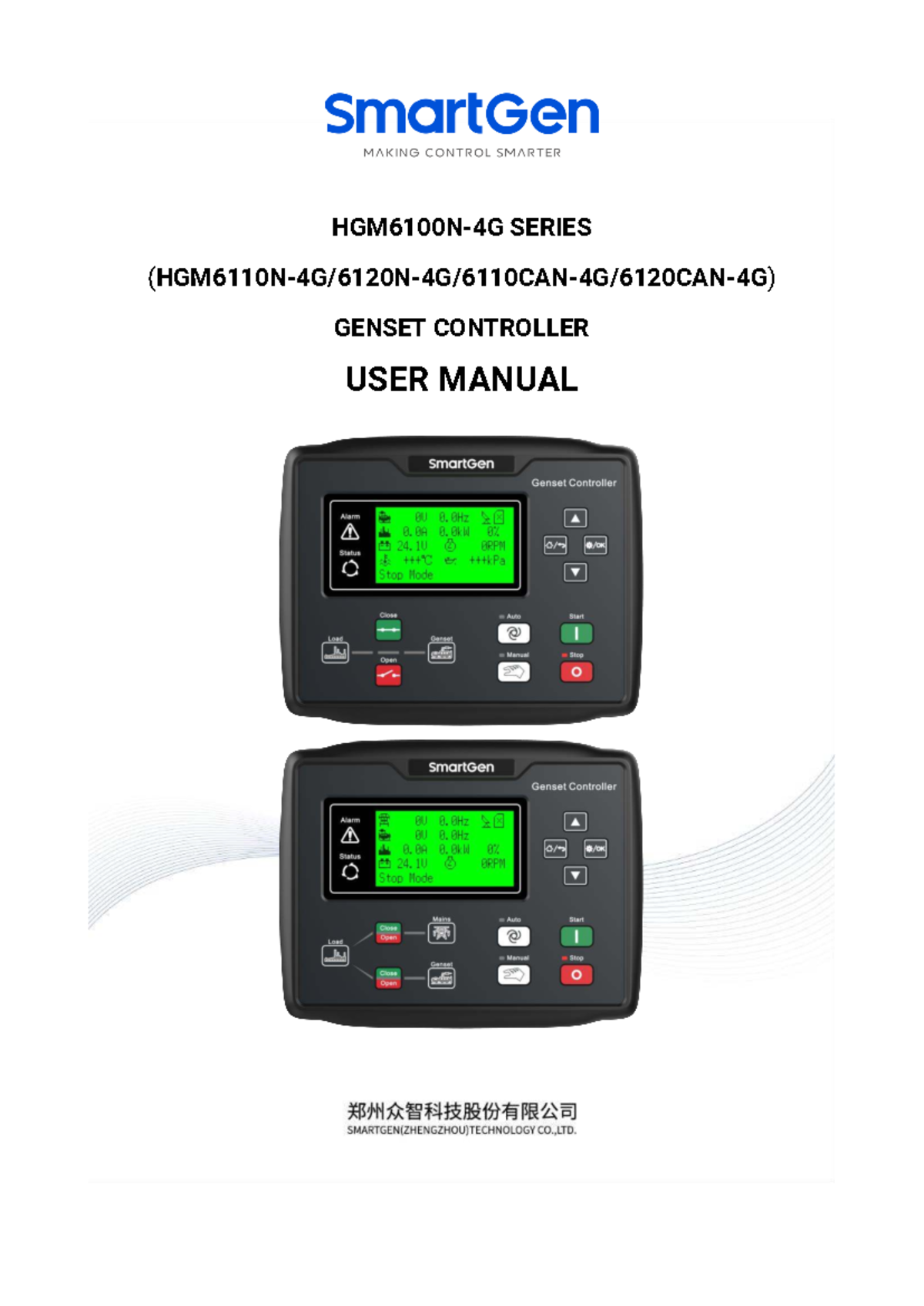 SmartGen Genset Controller User Manual - HGM6110N/6120N Series - Studocu