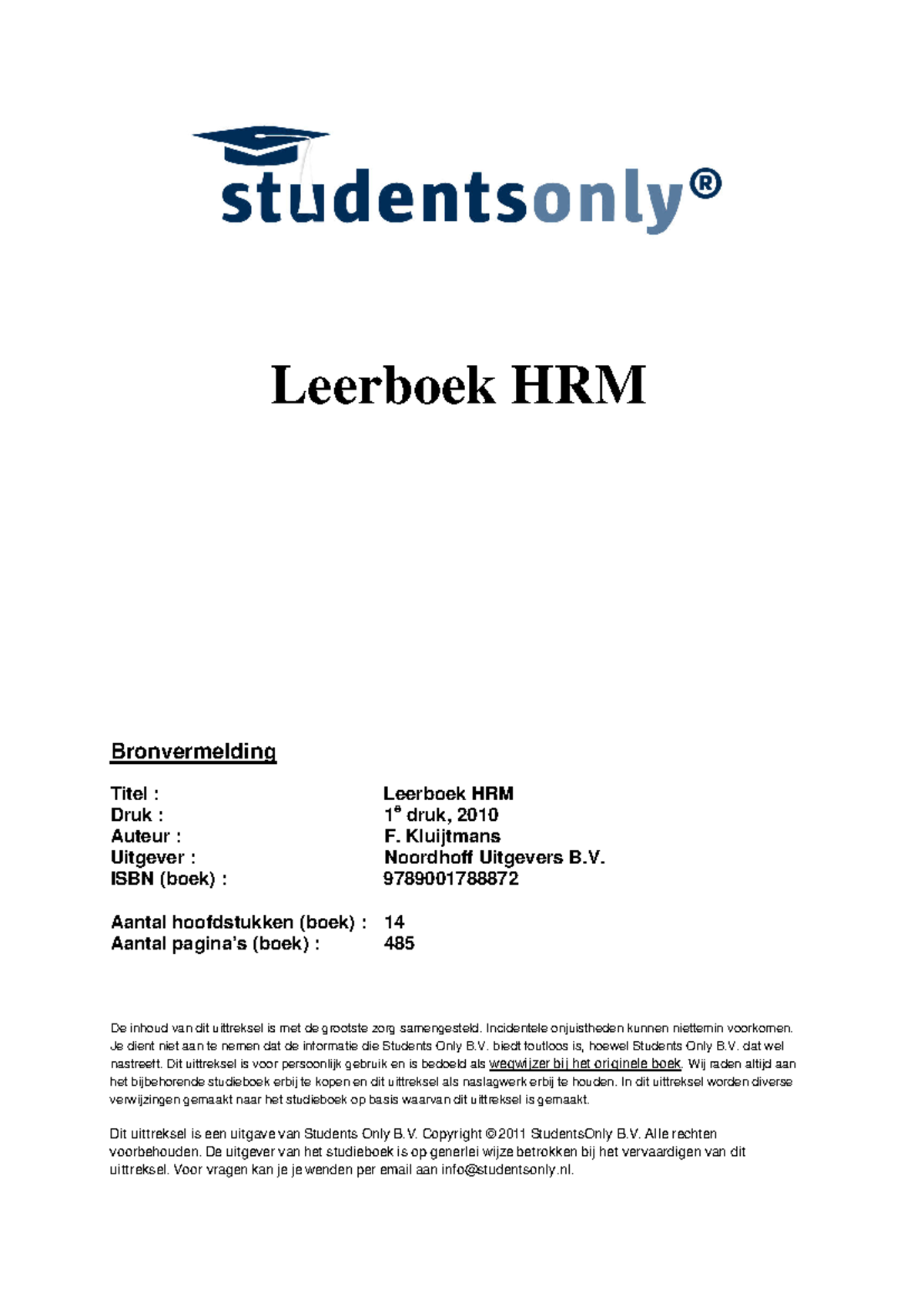 samenvatting-hrm-leerboek-essenti-le-inzichten-en-hoofdstukken